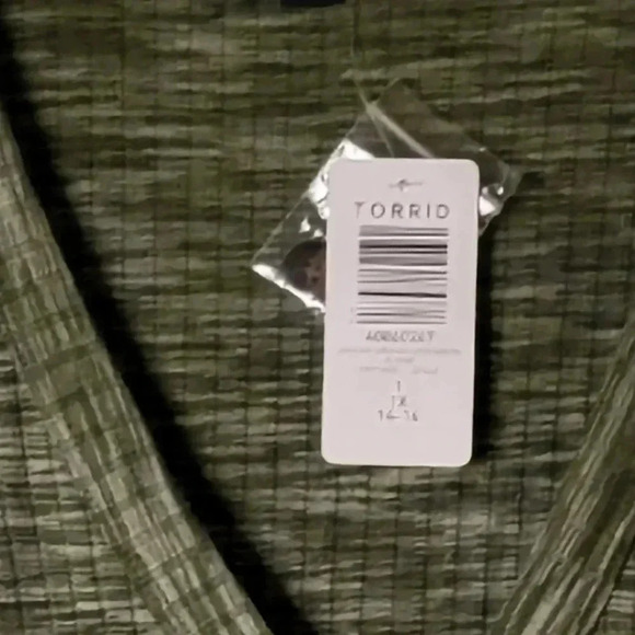 Torrid Space Dye Cardigan V-Neck Sweater Sz 1X - Picture 5 of 7